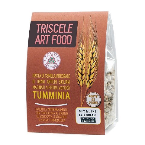 Ditalini - Semoule de blé dur complète variété Tumminia (Timilia)